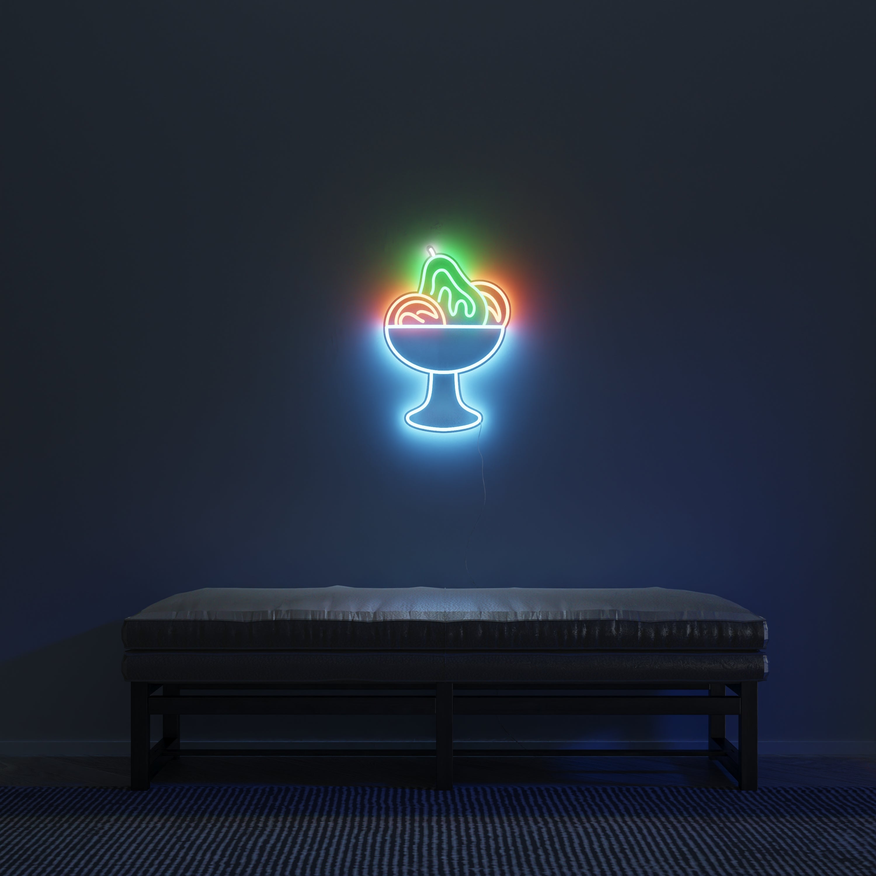 Garden Delights by Tom Wesselmann, signe en néon LED